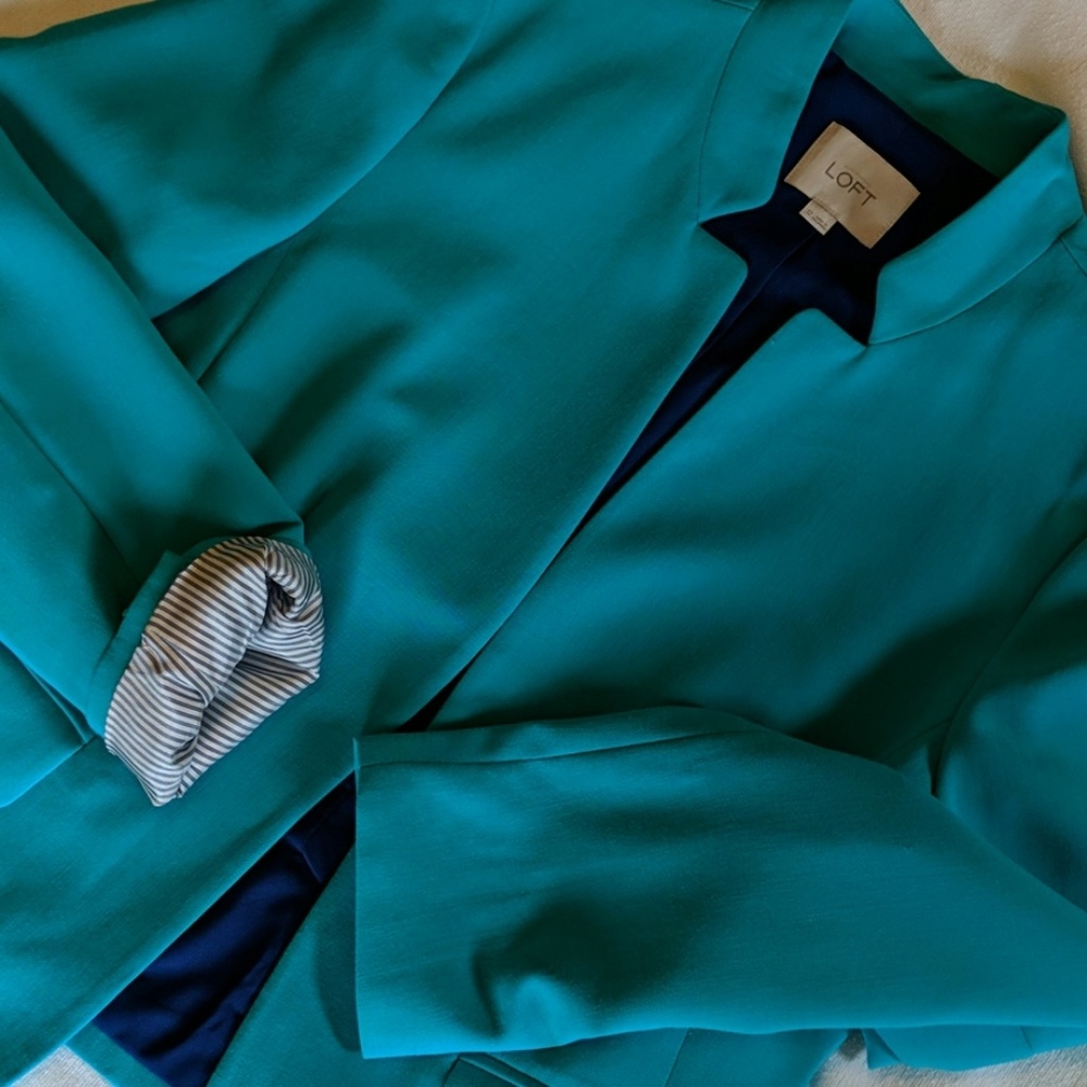 Loft turquoise blazer